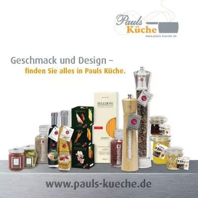 Bild: Pauls Küche hat geöffnet und bietet Fashion-Food und Delikatessen für alle die Genuss und Design schätzen