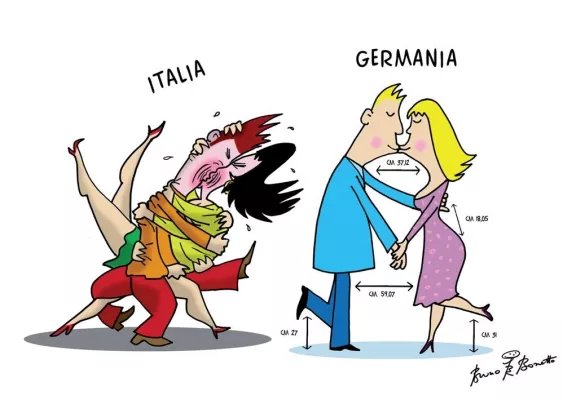 Bild: Va bene?! Italien auf Deutsch. La Germania in italiano – Ausstellung mit Cartoons in Kassel