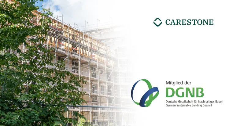 Bild: Carestone setzt Nachhaltigkeitsstrategie konsequent fort: Mitgliedschaft in DGNB