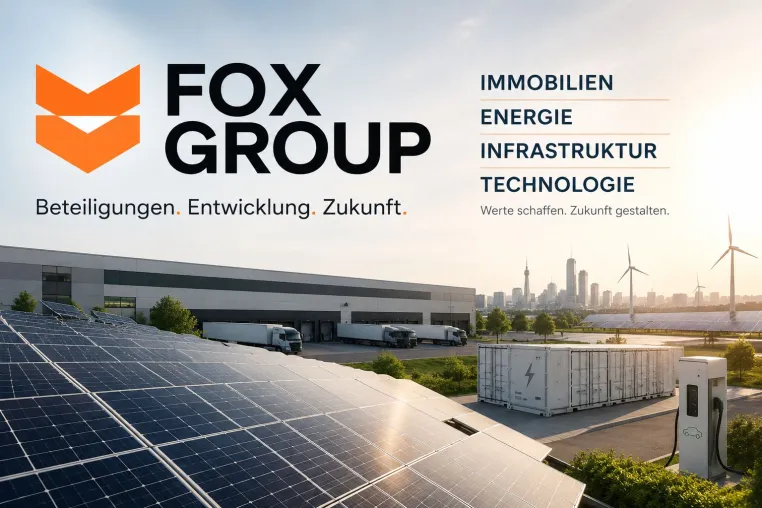 Energie wird zum Standortfaktor: FOX Group setzt auf Verbindung von Immobilien und erneuerbaren Energien Bild: Energie wird zum Standortfaktor: FOX Group setzt auf Verbindung von Immobilien und erneuerbaren Energien