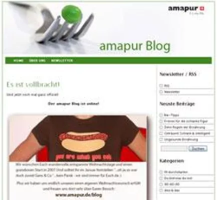 Bild: Schweizer Ernährungskur bloggt ab jetzt – nicht nur die Pfunde