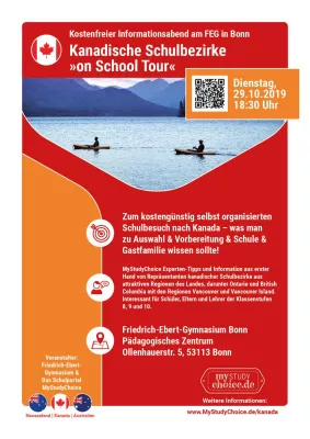 Bild: Schulbezirke aus Kanada zu Besuch in Bonn am 29.10.19 – Tipps zum selbst organisierten Auslandsjahr