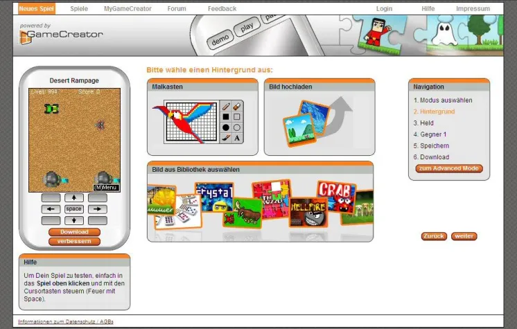 Bild: GameCreator: Handyspiele zum Selberbasteln!
