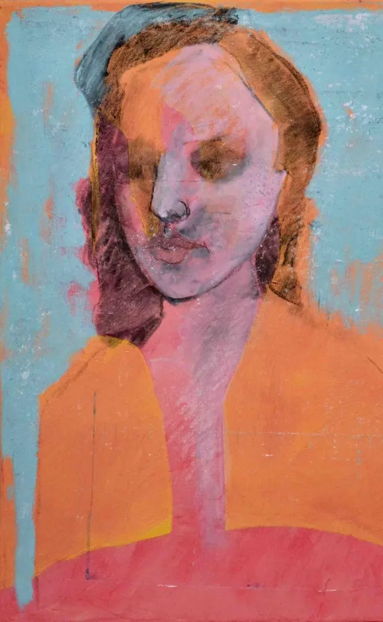 Regina Schween: Im Traum, Mischtechnik, 2020