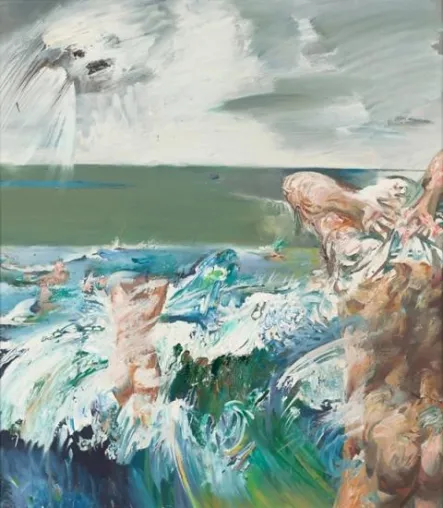 Bild: Ausstellungseröffnung in der Galerie Schwind in Leipzig Willi Sitte – Gemälde