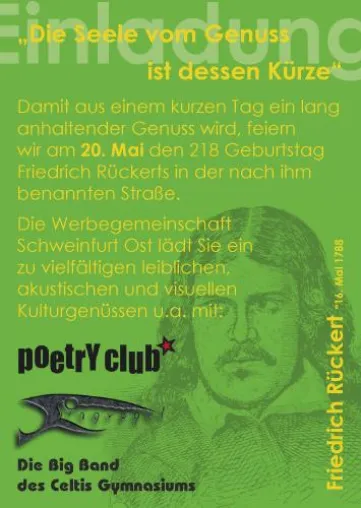 Geburtstagsfeier zu Ehren Friedrich Rückerts Bild: Geburtstagsfeier zu Ehren Friedrich Rückerts