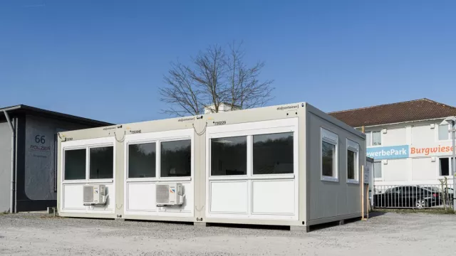 Bild: ELA Container unterstützt Schreinerei mit Interimsräumen nach Großbrand