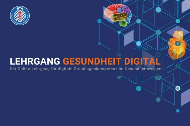 Lehrgang Gesundheit Digital. Der Online-Lehrgang für digitale Grundlagenkompetenz im Gesundheitswesen Bild: Lehrgang Gesundheit Digital. Der Online-Lehrgang für digitale Grundlagenkompetenz im Gesundheitswesen