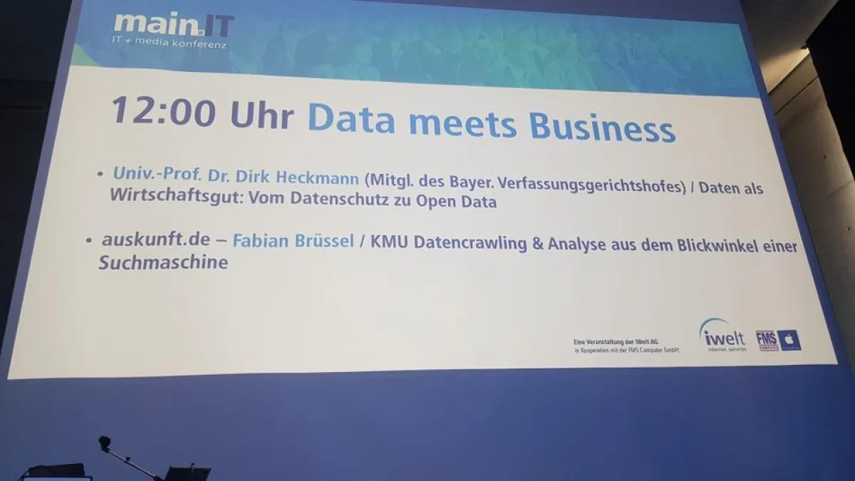 Fabian Brüssel auf der main.IT