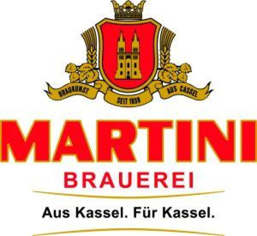 Das Logo der Martini Brauerei mit neuem Slogan