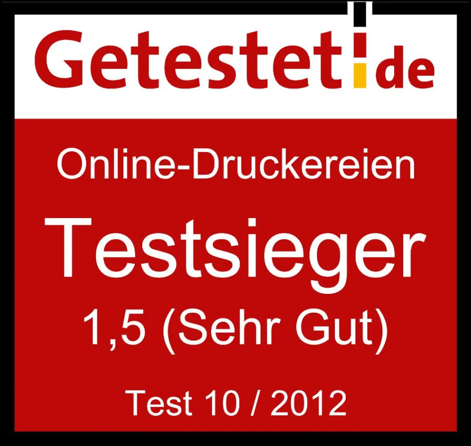 Testsiegel für Saxoprint