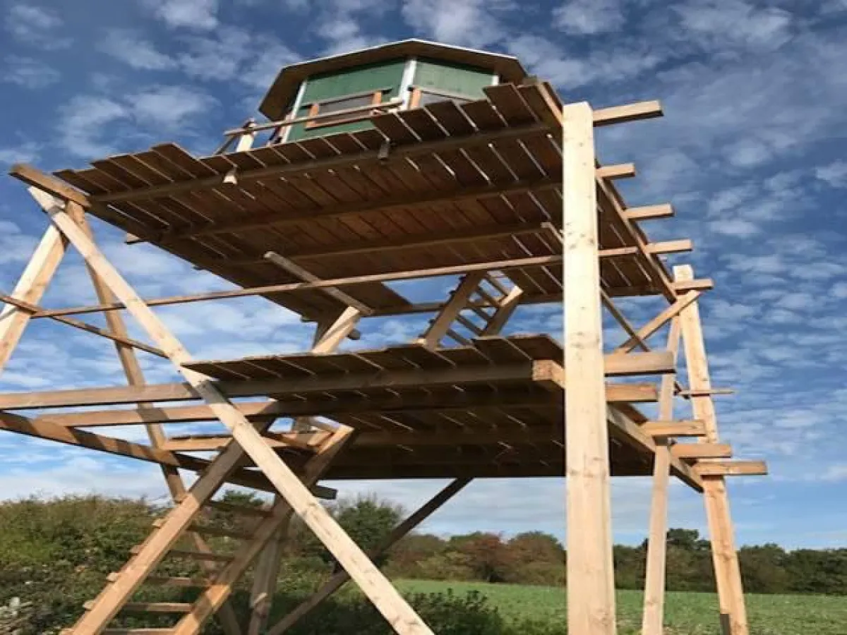 Einer der ca. 16 Hochkanzeln