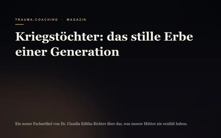 Bild: Kriegstöchter: Wie das Schweigen ihrer Mütter eine Generation Frauen bis heute prägt