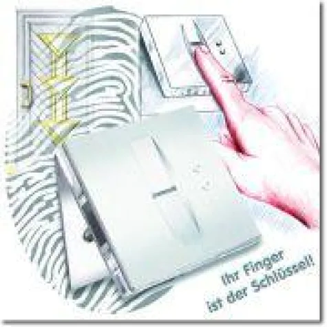 Bild: Biometrische Personenidentifikation / Fingerabdruck