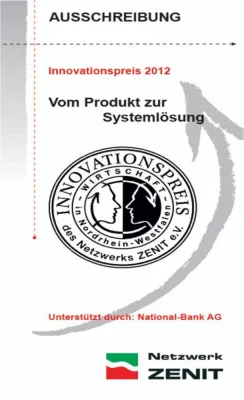 Bild: Vom Produkt zur Systemlösung. Netzwerk ZENIT e.V. schreibt Innovationspreis aus