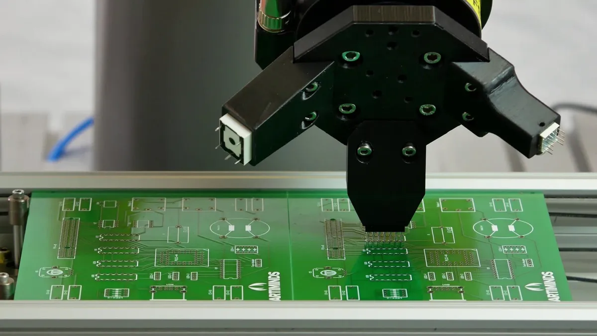 Anwendungsfälle wie die Bestückung von Leiterplatten erfordern hohe Positioniergenauigkeiten