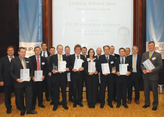 Erster Platz für Speech Design: Das Unternehmen erhält den VO.IP Germany Award im Bereich Mobility Bild: Erster Platz für Speech Design: Das Unternehmen erhält den VO.IP Germany Award im Bereich Mobility