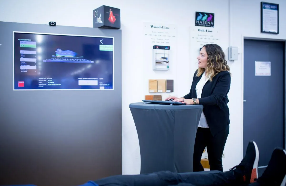 3-D Körpervermessung beim Bettenland Alesi