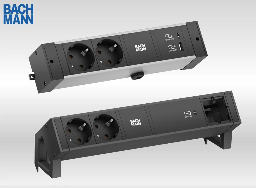 Bachmann DESK 2 mit USB-C TYP C Port & Custom Modul
