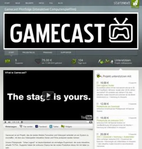 Gamecast startet erstes virtuelles, interaktives Filmprojekt in Europa Bild: Gamecast startet erstes virtuelles, interaktives Filmprojekt in Europa