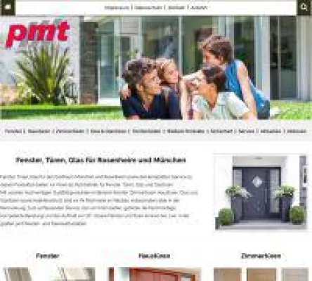 Bild: pmt - Fenster | Türen | Glas für den Raum Rosenheim und München mit neuer Website