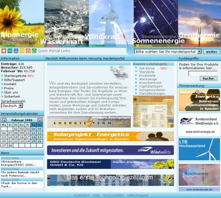 Bild: Der neue Veranstaltungskalender für regenerative Energie ist online