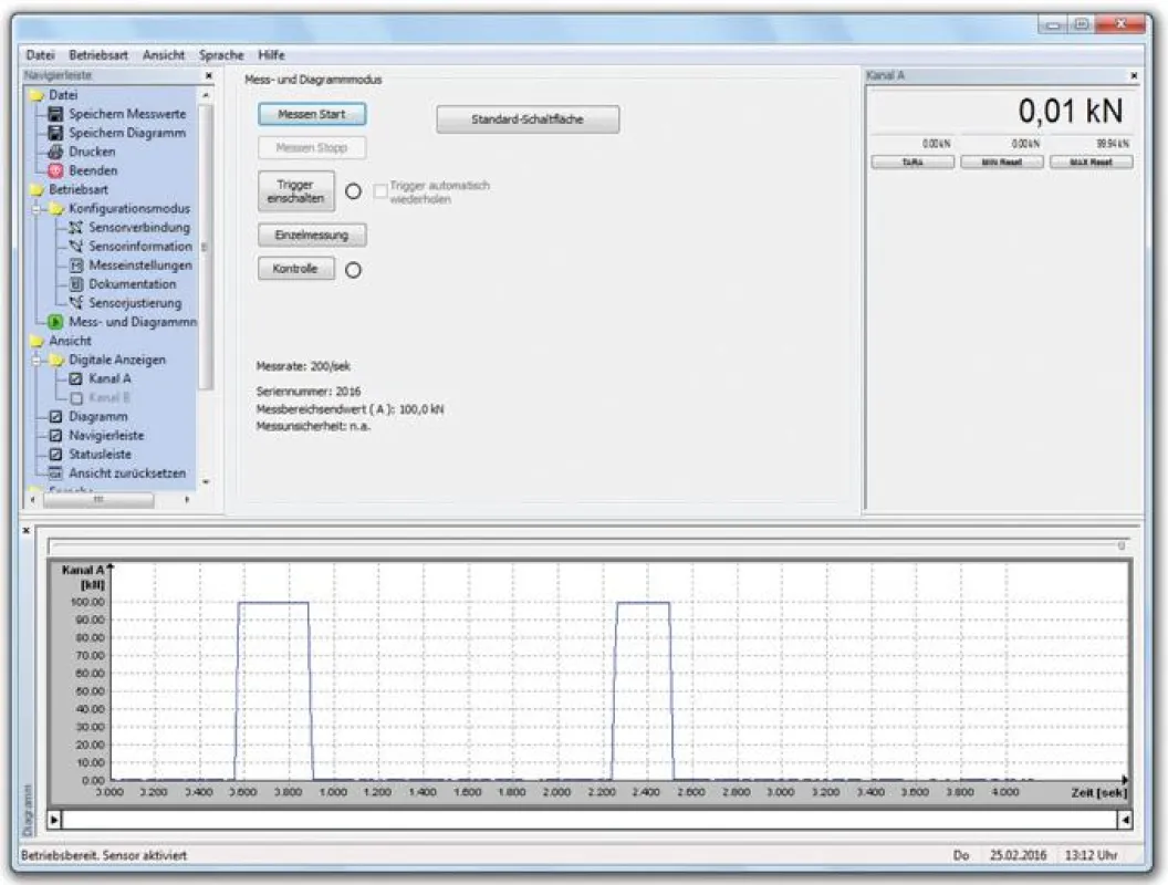 Die Konfigurations- und Auswertesoftware dient als Ergänzung zu dem bestehenden Safecontrol-System.