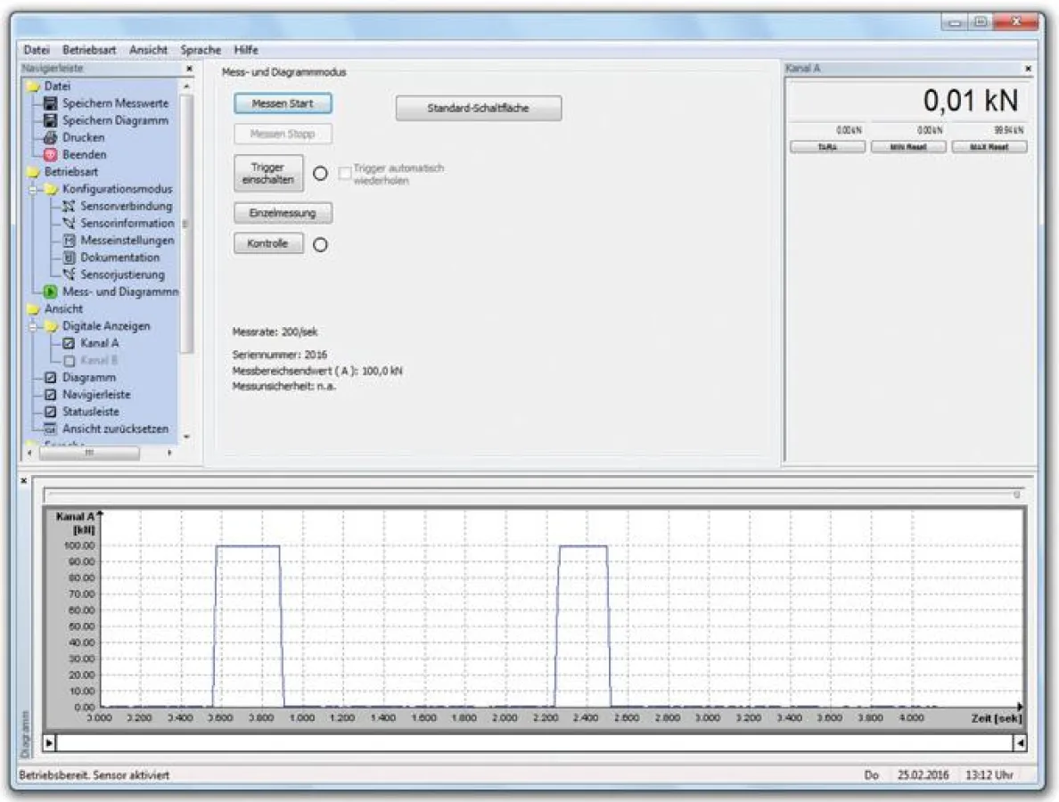 Die Konfigurations- und Auswertesoftware dient als Ergänzung zu dem bestehenden Safecontrol-System.