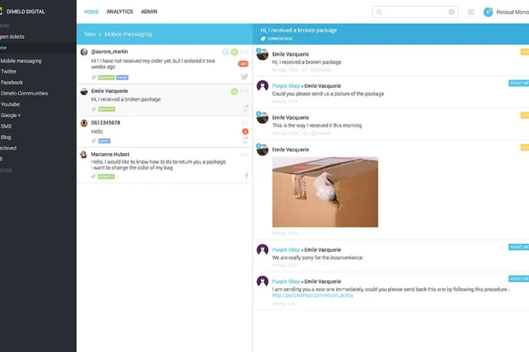 Bild: Dimelo Mobile: Die erste Instant Messaging-Anwendung zur vollständigen Integration in Mobile Apps