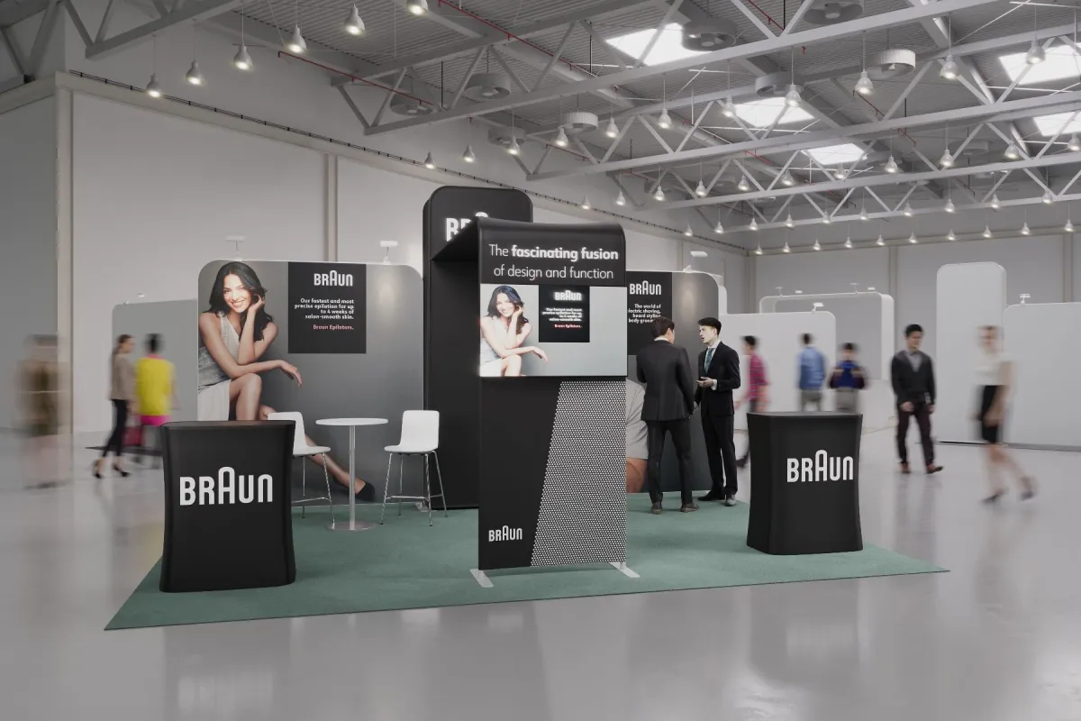 Der modulare Messestand Leila von Urbanzoo. (© Quelle: Urbanzoo)