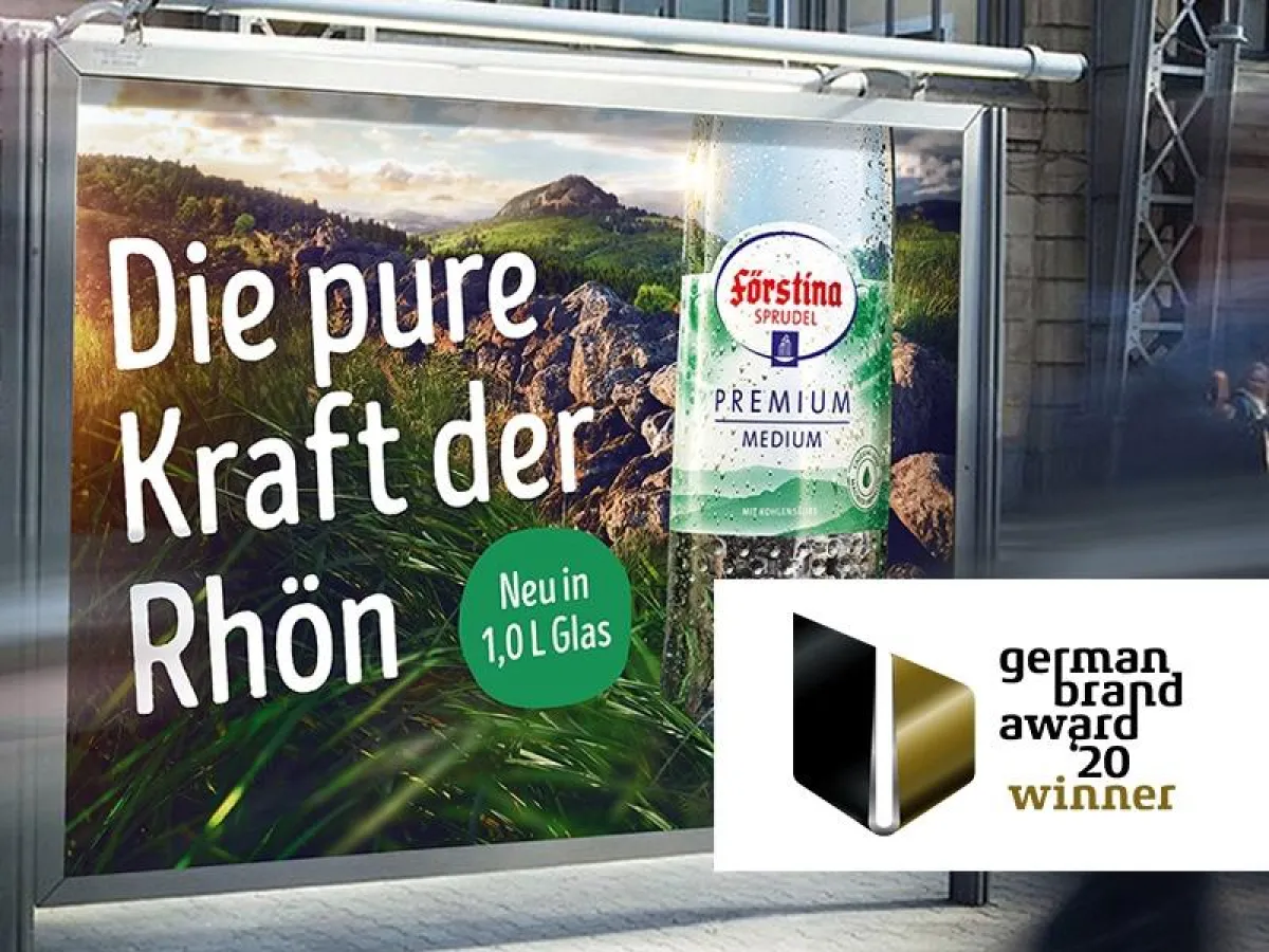 Auszeichnung für die neue Kampagne von Förstina-Sprudel