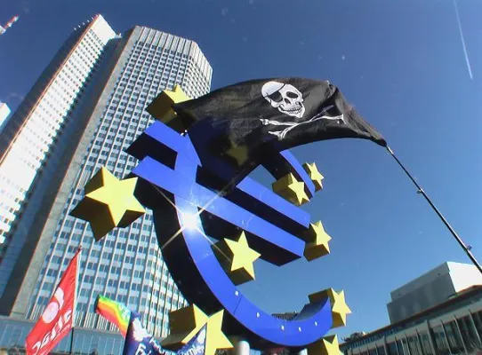 Bild: Occupy Frankfurt: Bernd Senf erklärt Ursachen der Finanzkrise