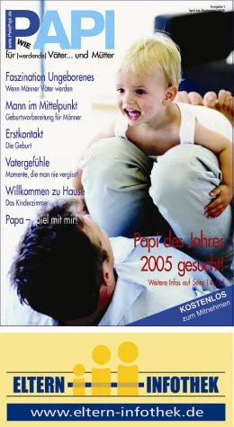 Bild: Väter aufgepasst: Avent und Oberstebrink suchen den „Papi des Jahres 2005“
