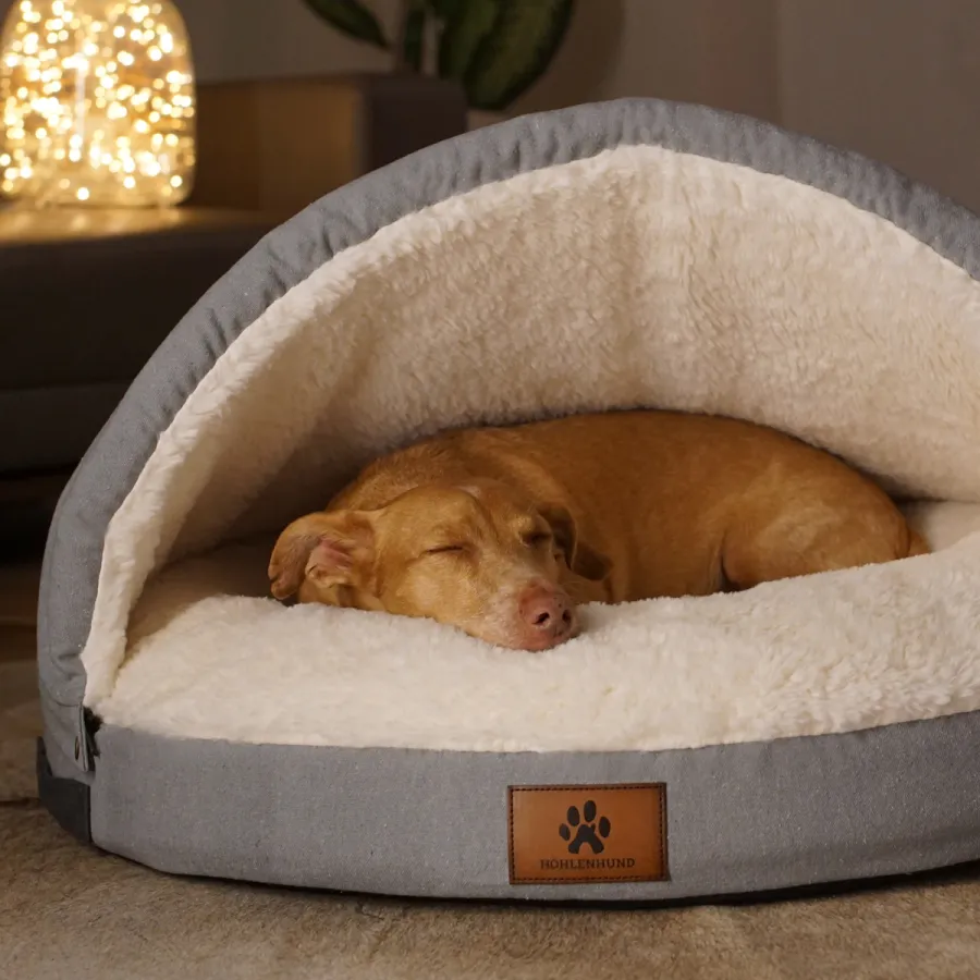 Pure Entspannung für Hunde trifft auf modernes Wohndesign (© Höhlenhund GmbH)