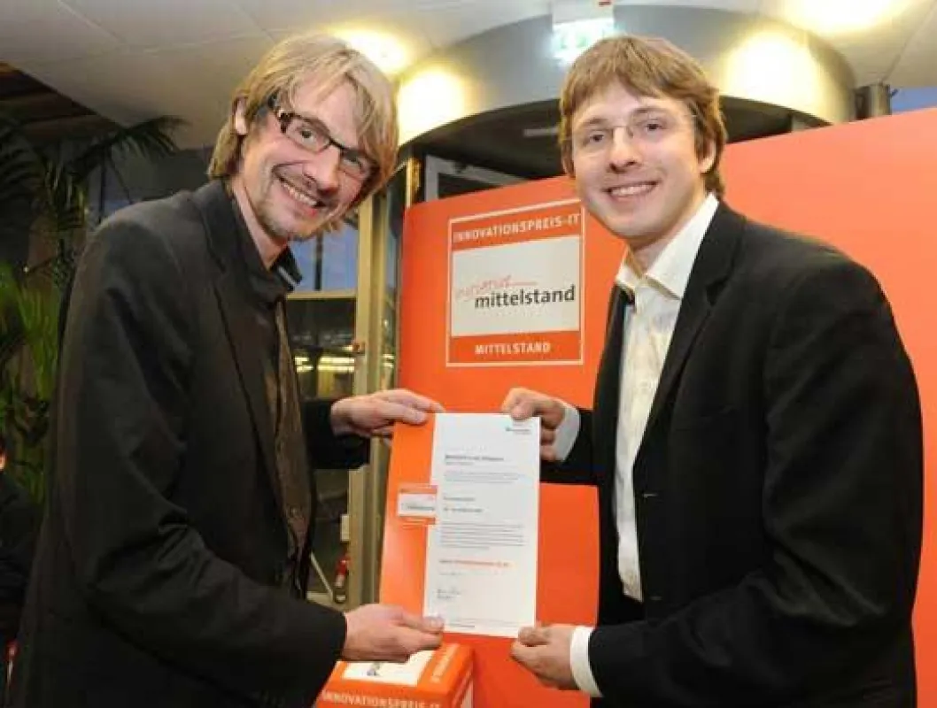 Micromata-Geschäftsführer Thomas Landgraf, Entwickler Florian Bachmann