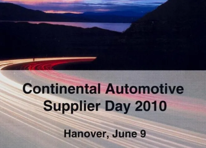 Bild: NEUMÜLLER beim „Continental Automotive Supplier Day 2010“