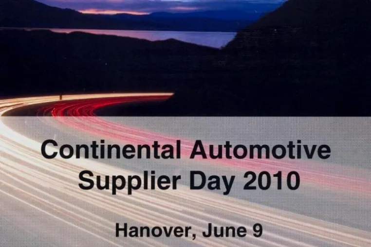 Bild: NEUMÜLLER beim „Continental Automotive Supplier Day 2010“