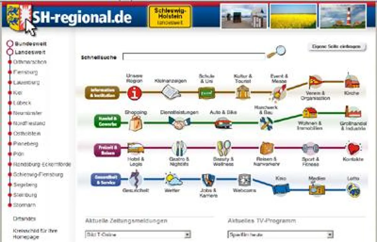 Das Regional-Portal www.sh-regional.de