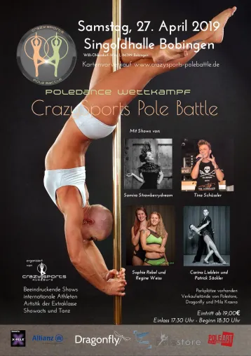 CrazySports Pole Battle (by CrazySports Augsburg®) – 27.04.2019 – Singoldhalle Bobingen Bild: CrazySports Pole Battle (by CrazySports Augsburg®) – 27.04.2019 – Singoldhalle Bobingen