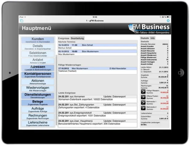 Bild: goFileMaker veröffentlicht gFM-Business 1.5 für Mac OS X, Windows und iPad.