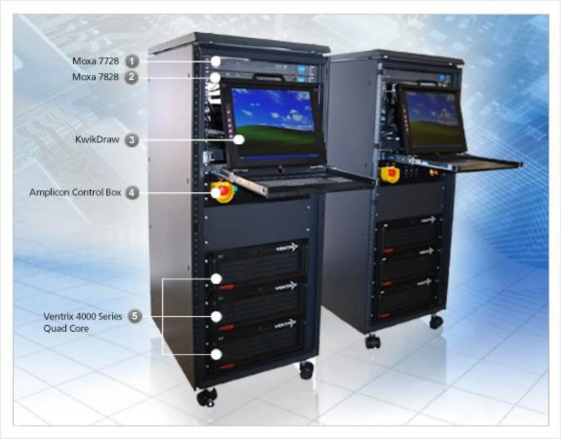 Industrie-PC Testsystem für Materialidentifikation