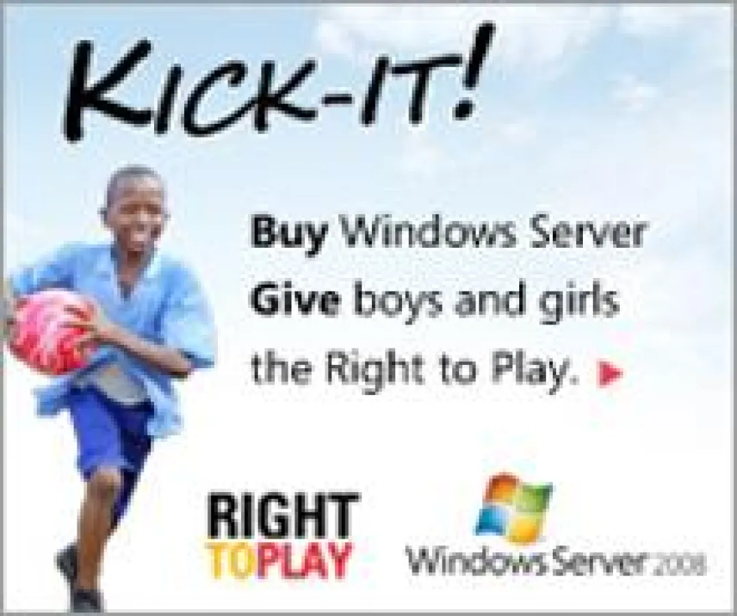 Right To Play: 6 Monaten kostenloser Nutzung der Windows Server 2008 R2 Lizenz (Web- oder Standard-Edition)