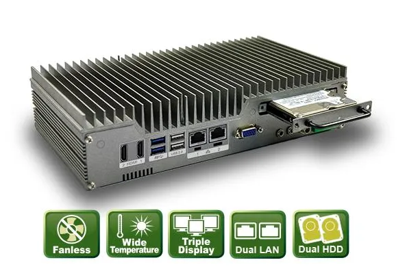 Bild: ECN-380-QM87 - Embedded System mit einfach zugänglicher Festplatte