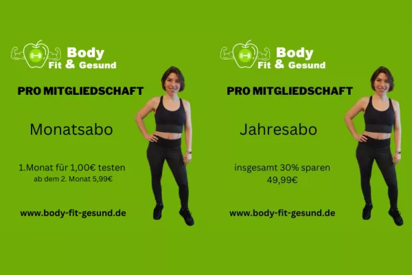 Bild: Body Fit & Gesund Fitness APP  beliebt durch Vielfalt und Insider Angebote