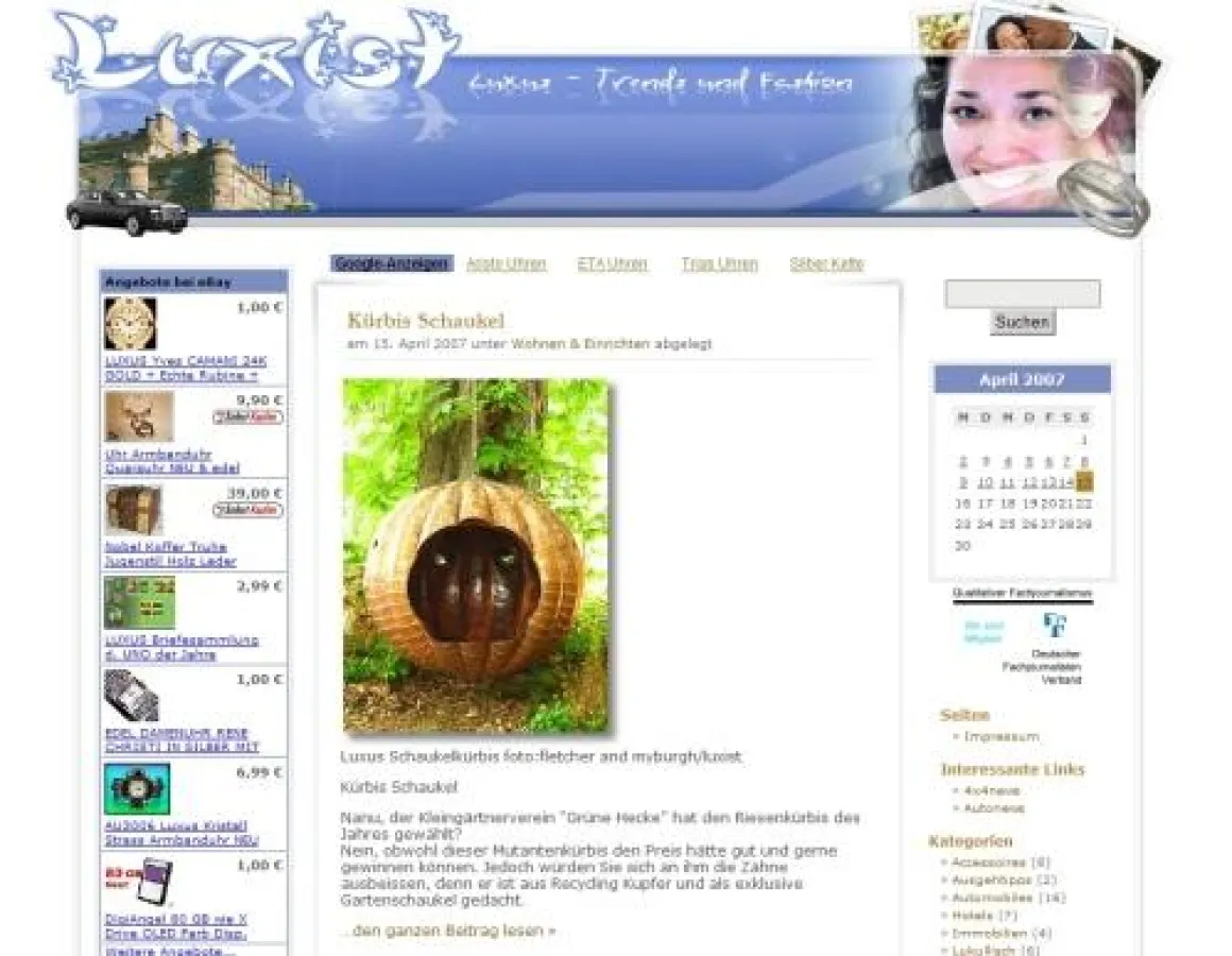 Der Luxist. Newsportal zum Thema individuelle Accessoires, Luxus und Lifestyle