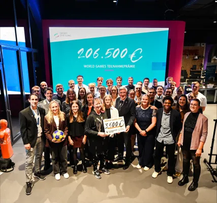 Bild: Prämien-Premiere für World Games Sportler aus NRW