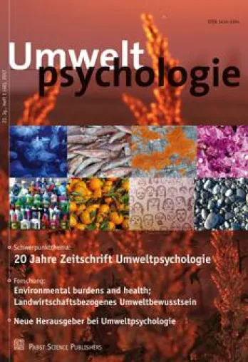 Bild: Umweltpsychologie: Studien zur nachhaltigen Transformation, solidarischen Lebensqualität und digitalen Umwelt