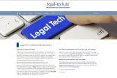 legal-tech.de - Die neue Fachinfo-Website für Rechtsanwaltskanzleien Bild: legal-tech.de - Die neue Fachinfo-Website für Rechtsanwaltskanzleien
