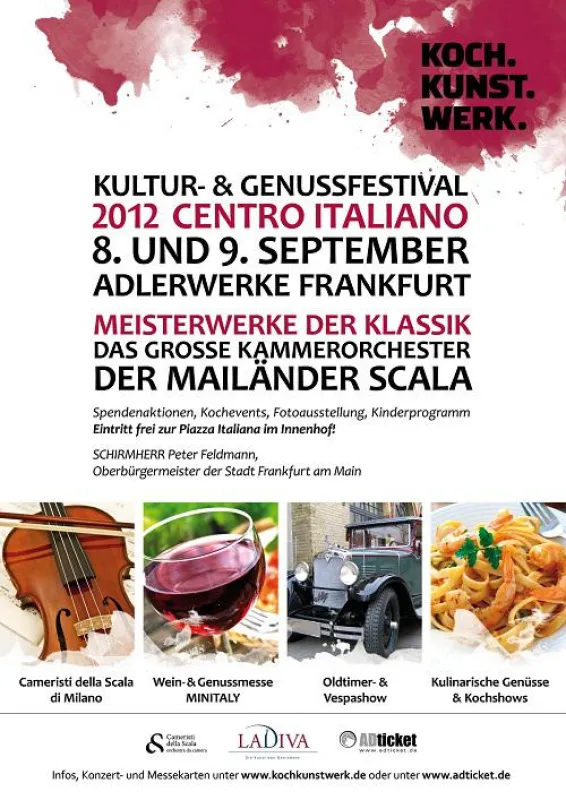 KochKunstWerk 2012 Centro Italiano vom 08.-09. September 2012 in Frankfurt
