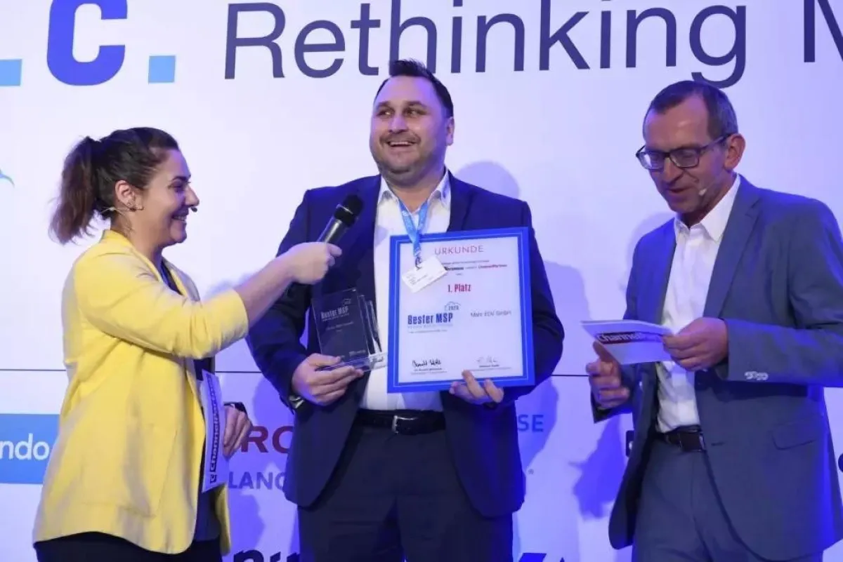 Pascal Kube bei der Preisverleihung